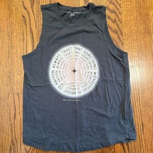 Spiritual Gangster Gray Sleeveless Tee Size Medium